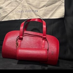 Louis Vuitton Suflo Handbag M52227 Epi Leather Red with Pouch #ML0042